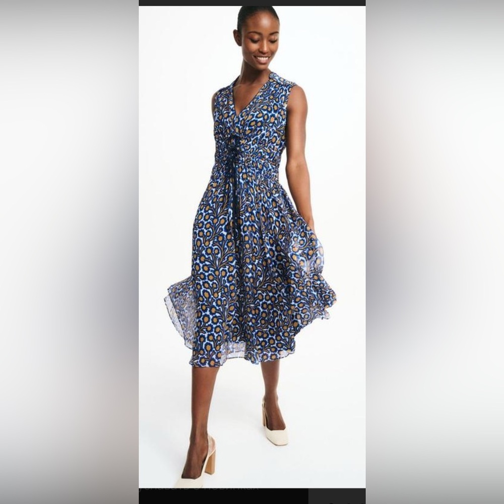 NWT The Fold London Leone Midi Dress